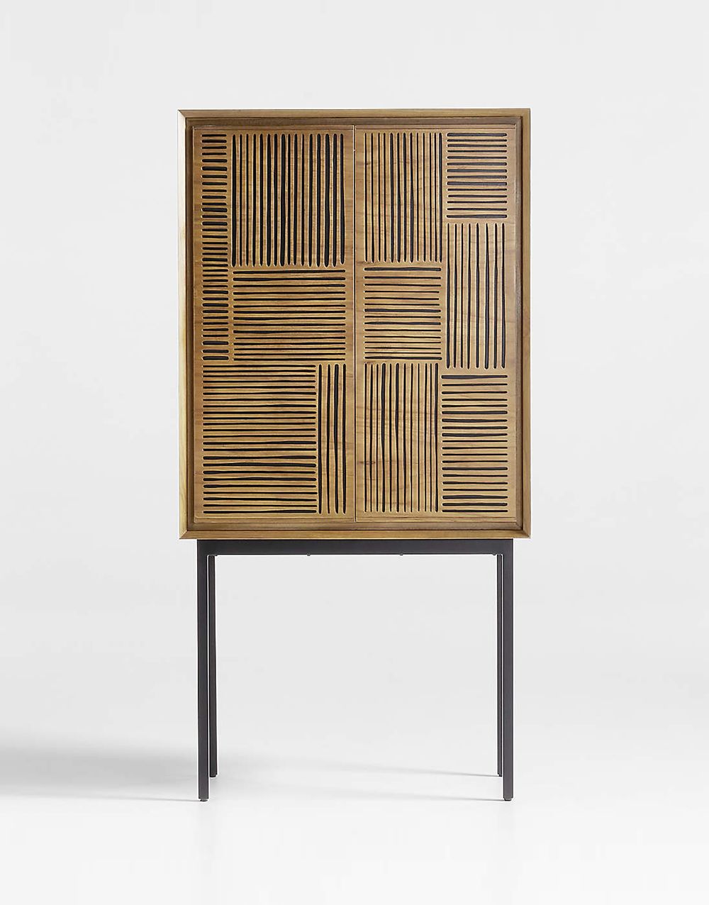 Solid Wood Bar Storage Cabinet - 画像 (4)